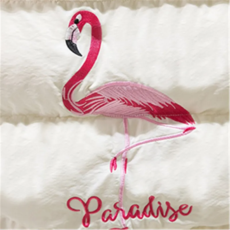 2019 зимний жилет куртка Женская мода вышивка без рукавов хлопковое пальто