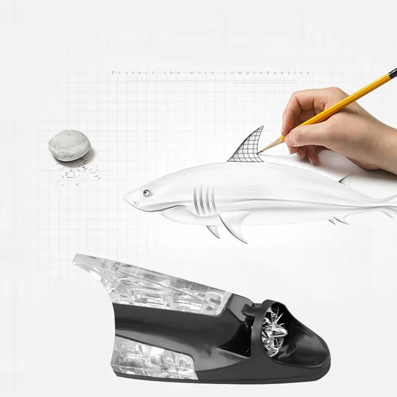 

Car Wind Lamp Shark Fin Strobe Decorative Lights Anti-collision Antenna Light Wind Energy Decoration Colorful LED Flash Warning