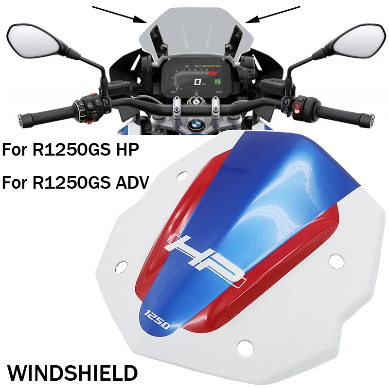 

Windshield WindScreen Front Screen Adventure Spoiler Extension Air Deflector For BMW R1250GS HP 18-20 R 1250 GS Adventure ADV