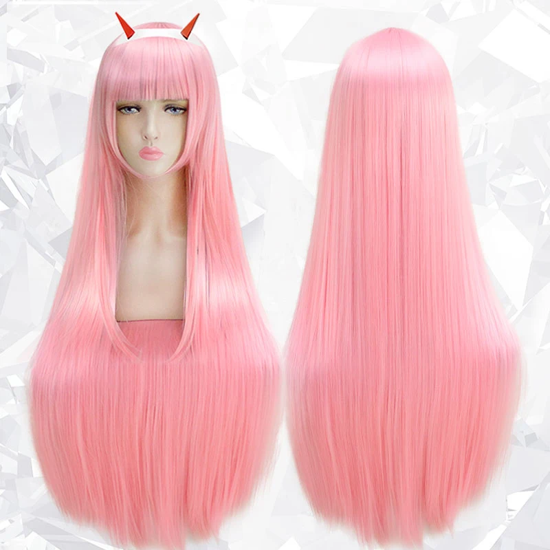 AILIADE DARLING in the FRANXX 02 парики для косплея ноль два 100 см Длинные розовые синтетические