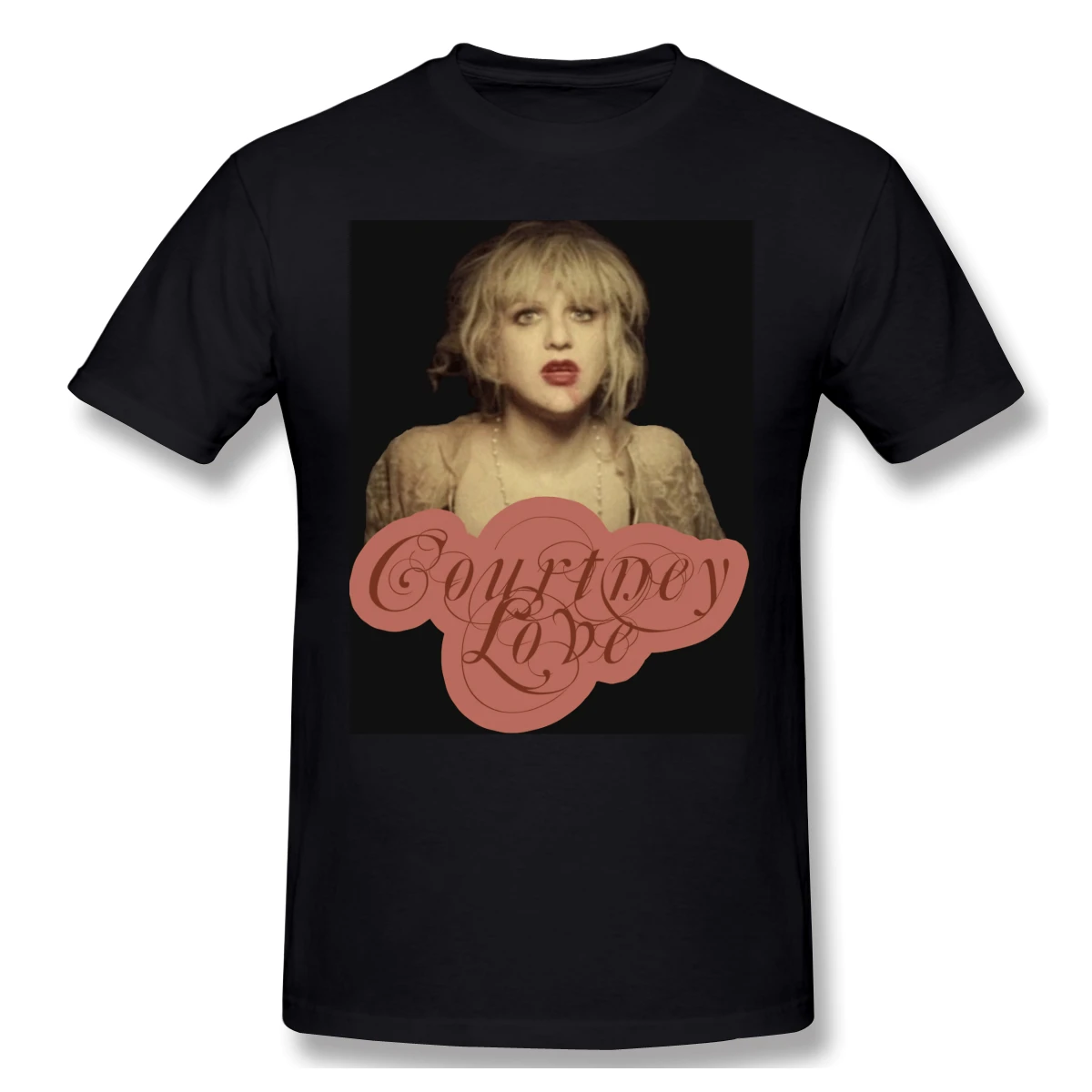 Мужская Базовая футболка с длинным рукавом Courtney And Love Забавные футболки коротким