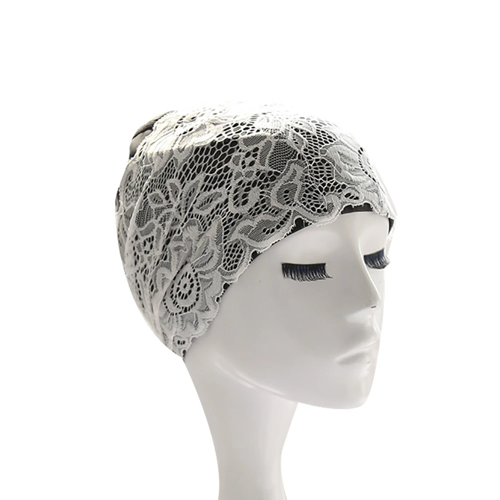Горячие пружины Плавательная шапочка кружевные водонепроницаемые Модные