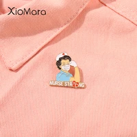 nurse strong enamel pins medical brooches vintage lapel pin jewelry accessories for women nurse gift