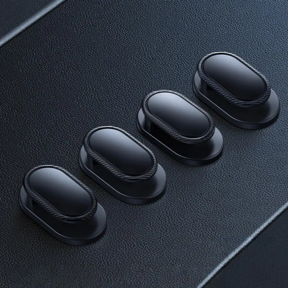 

4Pcs Car Hook Strong Suction Strong Bearing Capacity Adhesive Storage Hanger for Storage USB Cable Headphone Key Car Accessory