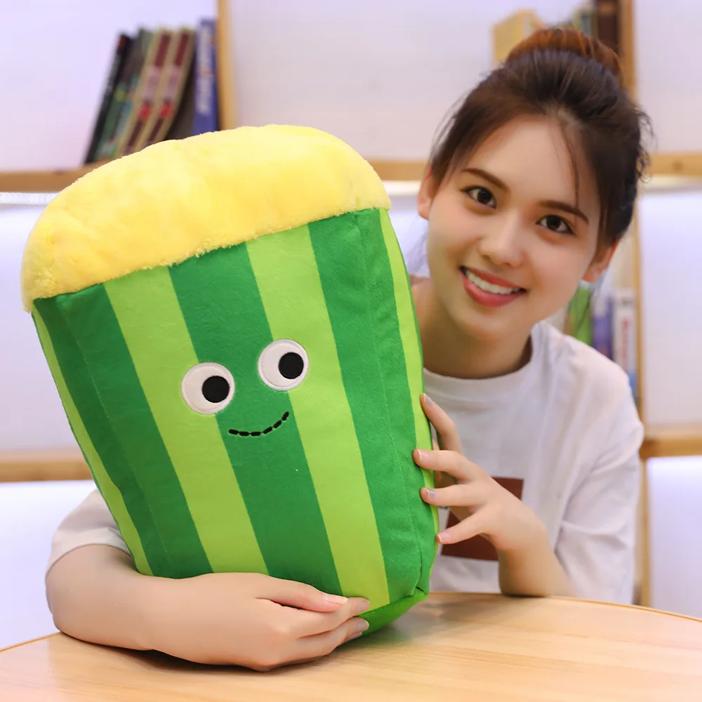 

Food Pillow Stuffed Food Plush Hamburger Ice Cream French Fries Popcorn Biscuit Pizza Kawaii Pillow Cushion Toy Birthday Gift