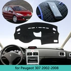 Чехол для приборной панели автомобиля для Peugeot 307, 2002  2008, 307sw, 307cc, коврик для приборной панели автомобиля, накидка, защита от солнца, коврик для приборной панели 2003, 2004, 2005