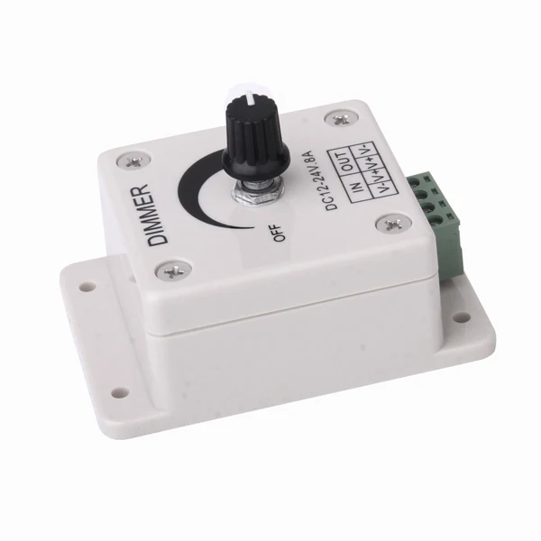 

Dimmer Switch for Dimmable LED, Halogen and Incandescent Bulbs, DC 12V-24V 8A