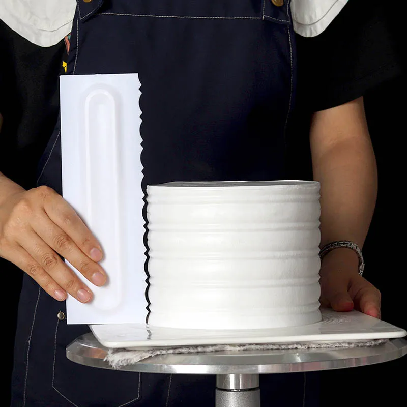 4 шт./компл. крем для украшения выпечки ГРЕБЕНКА глазури скребок торта гладкие