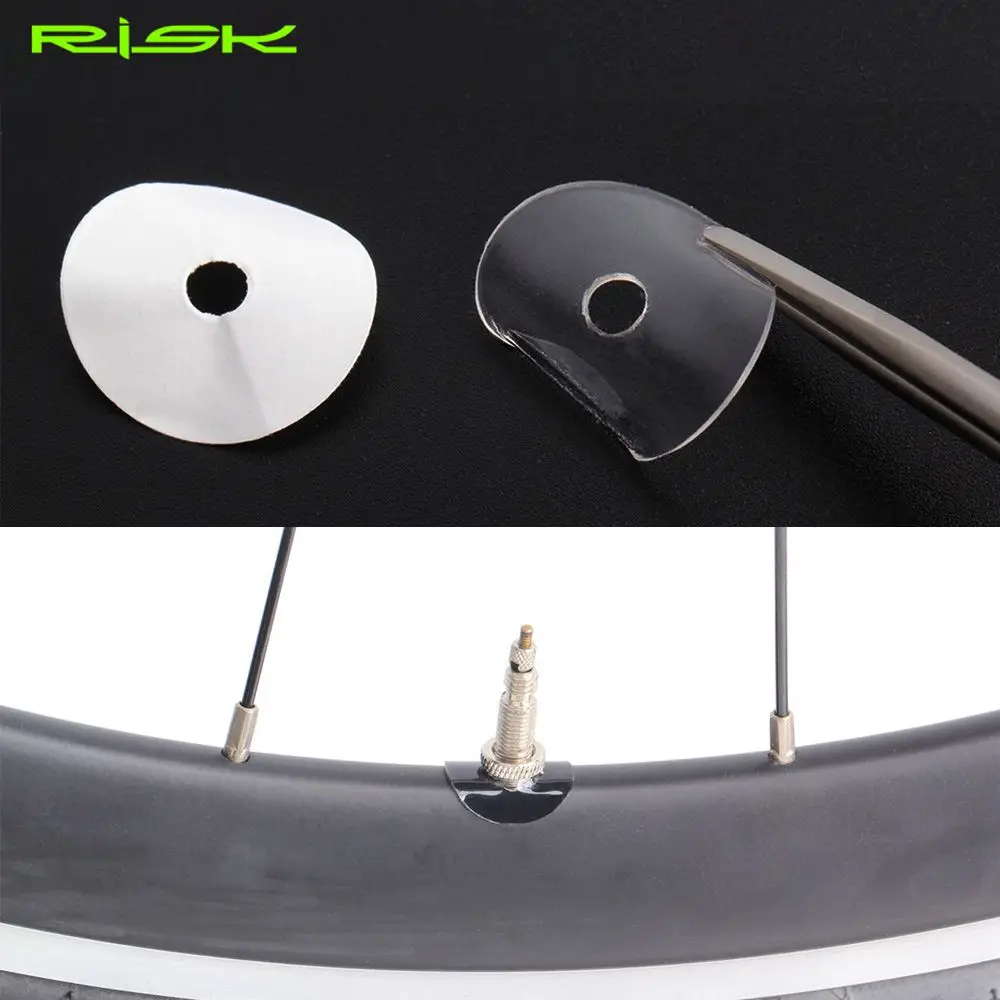 

20pcs RISK Mountain Road Bike Bicycle French Presta Valve Sticker Rim Protection Gas Air Nozzle Glue Pad Tube Tire Gasket