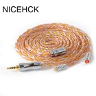 NICEHCK C16-2 16 Core Медь серебро смешанные кабель 3,5 мм 2,5 мм 4,4 мм разъем MMCX 2Pin QDC NX7 наушники провода наушники для телефона