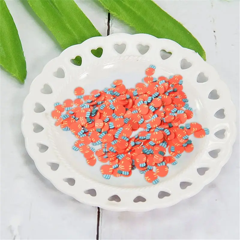 600 шт фруктовые ломтики слизи добавки мягкие Ломтики для дизайна ногтей красоты