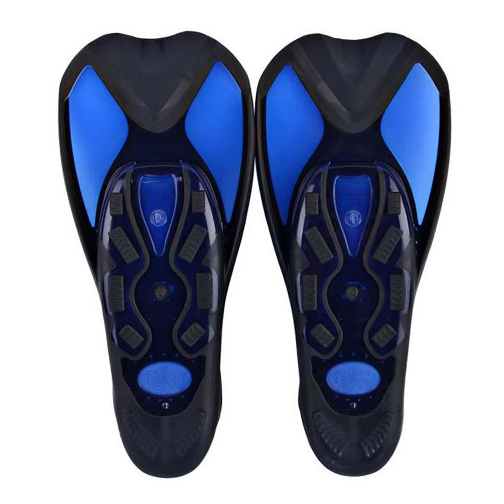 Blue Snorkeling Diving Swimming Fins Adult/kids Flexible Diving equipment training beginner artifact water Sports - Цвет: Blue