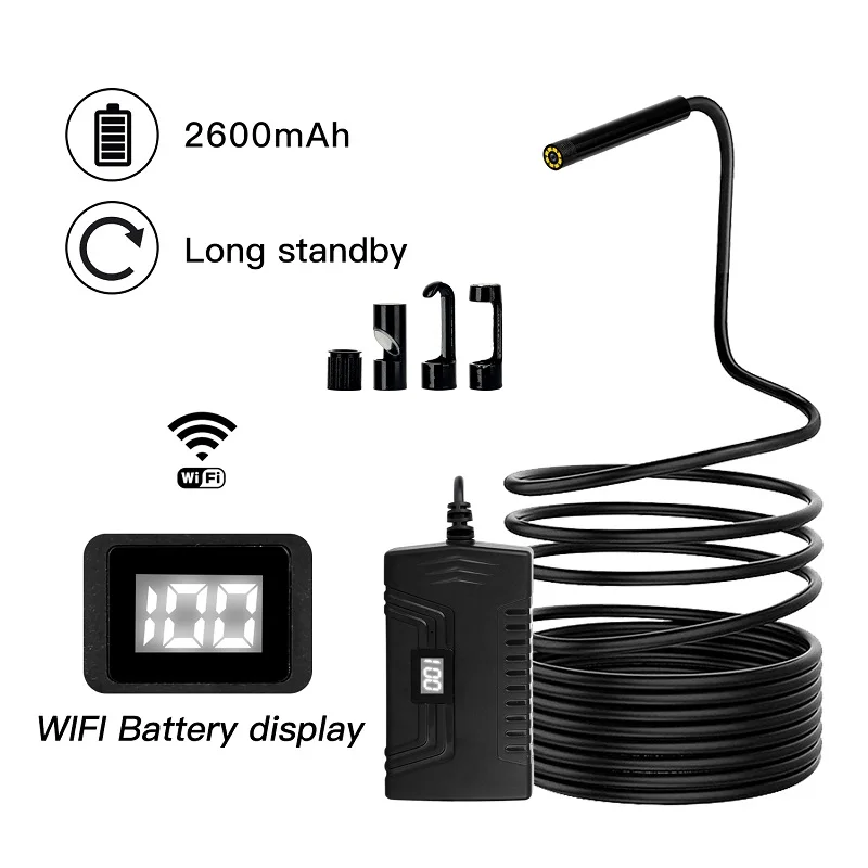 Камера Эндоскоп Y14 5 мм Wi Fi HD1080p IP67 3 5/5/10 м 5/8 0 мм|Камеры видеонаблюдения| |