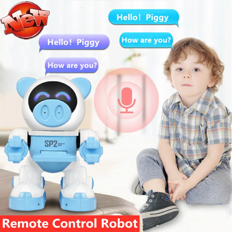 Умная интеллектуальная радиоуправляемая игрушка-робот может записывать музыку