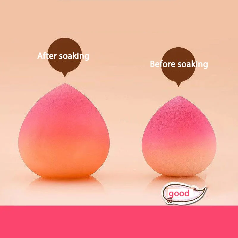 

1/4pc New Beauty Egg Set Gourd Water Drop Puff Makeup Puff Set Colorful Cushion Cosmestic Sponge Egg Tool Wet and Dry Use Makeup