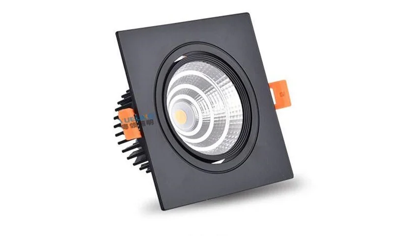 Встраиваемые квадратные приглушаемые светодиодные светильники потолочная