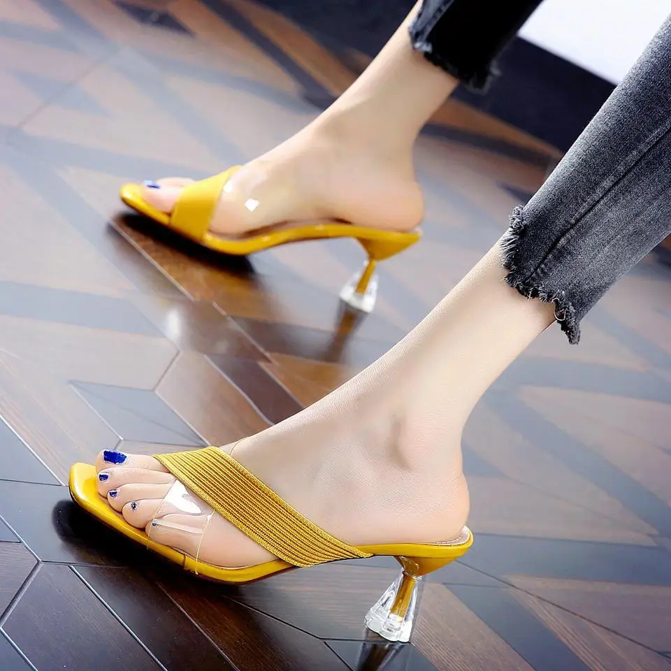 

Chinelos Luxury Shoes Female Sandals for Ladies Flip Flop High Heels Fashion Beach Slippers Women Sandal Women's Designer Summer