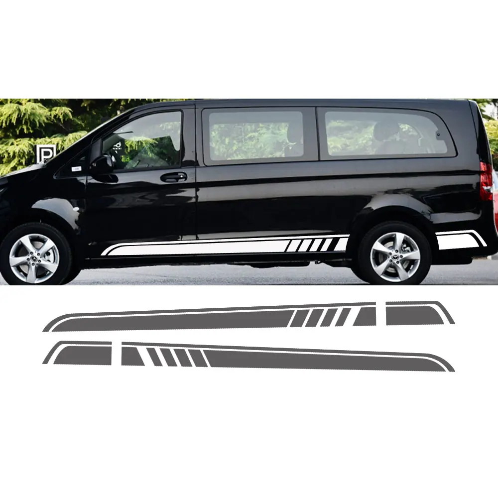 Графическая наклейка с 2 боковыми полосками для Mercedes Benz Vito Viano V Class w447 v260