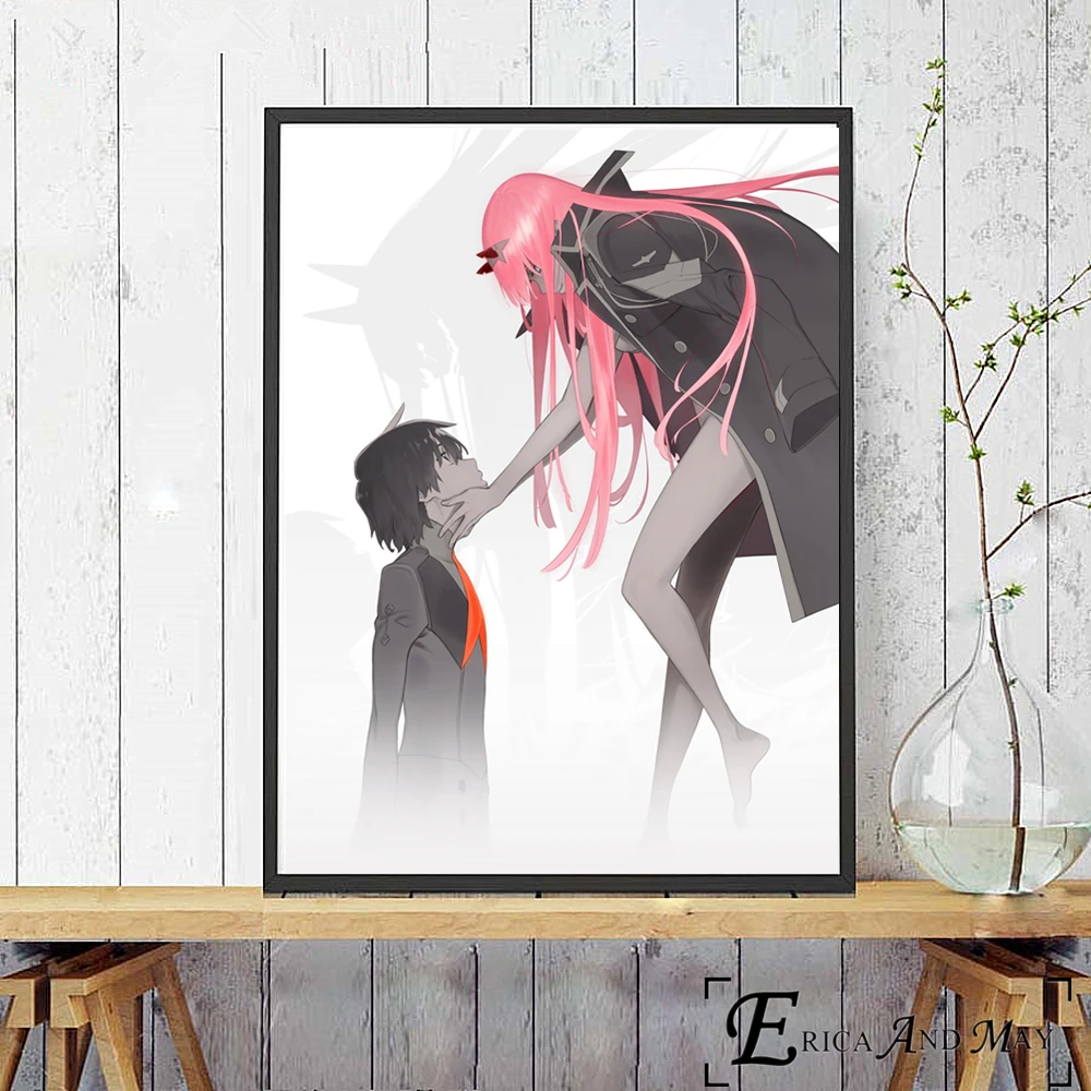 Постеры и принты в стиле аниме Darling In The Franxx Картина на холсте винтажная картина
