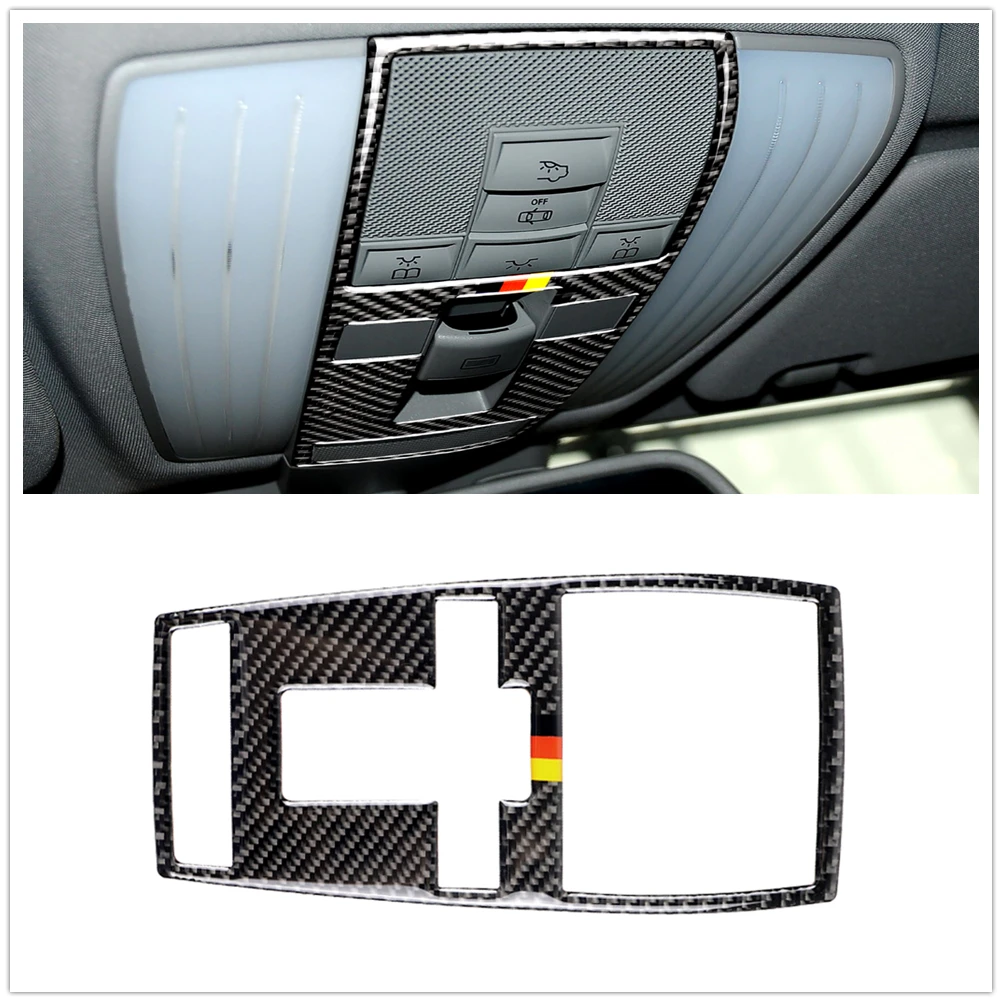 

Для Mercedes Benz E Class 2007-2013 W204 2009-2015 W212 кнопка переключателя света для чтения крышка каркаса отделка карбоновая наклейка для ключей