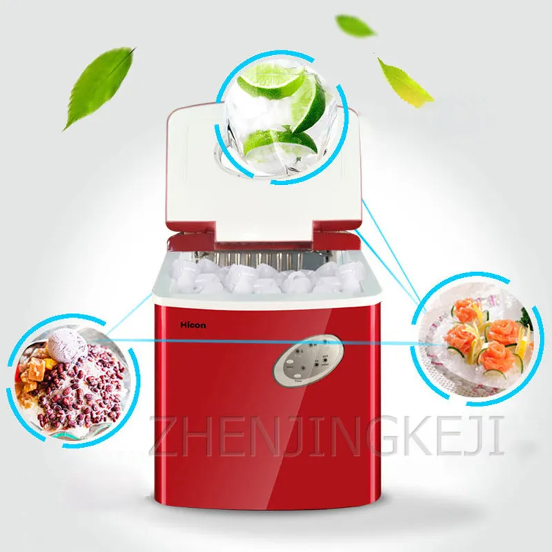 

Ice Maker Machine Small Home Appliances 18KG/24H Round Ice Milk Tea Shop KTV Manual Add Water Automatic Machines For Business