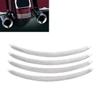 Мото хромированные гладкие накладки на заднее крыло для Harley 2006-2017 Touring Street Road Glide таможенное специальное FLHXI FLHXS FLTRX