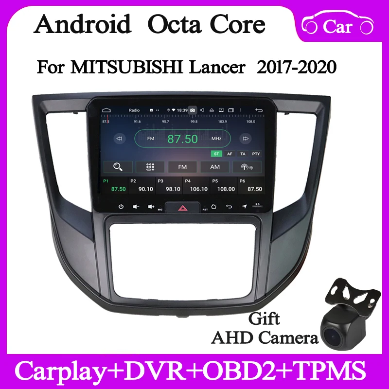

9" 4+64G Android12 Car RADIO for Mitsubishi Lancer 2017-2020 gps navi audio stereo headunit DSP wifi Carplay bluetooth