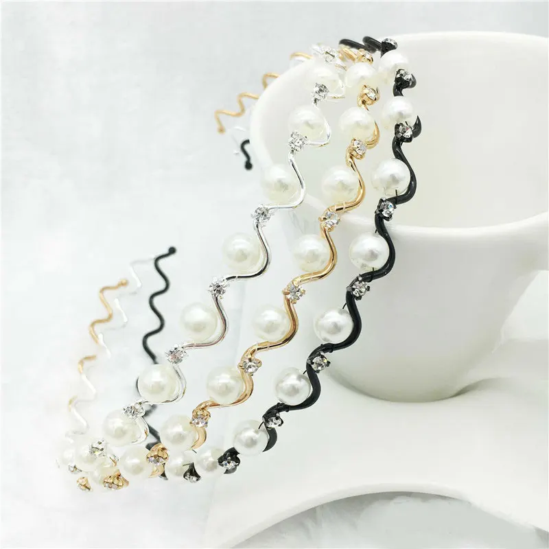 

Fashion Shinny Crystal Hairbands Beaded Hair Hoop 2019 New Diamond Hair Band for Women Rhinestone Headbands Hair Accessories