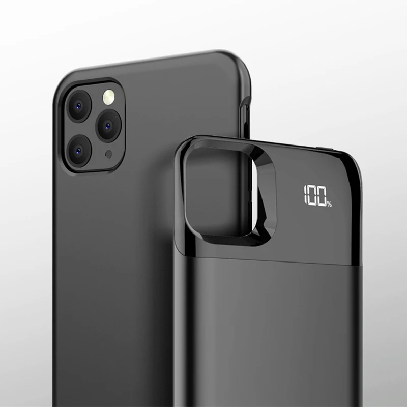 Slim Wireless Battery Charger Case 5000mAh For iPhone 11 pro 5500mAh for 11pro max Powerbank Phone Cover | Мобильные телефоны и