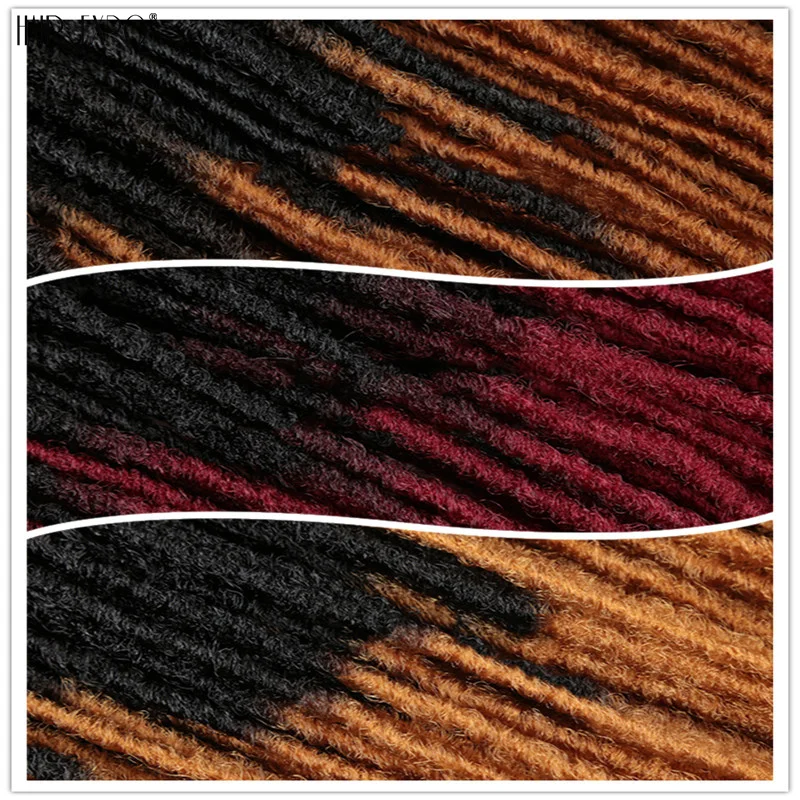 

18Inch Synthetic Soft Dread Locks Afro Crochet Braid SisterLocks Straight Faux Locs Ombre Extensions Braiding Hair Expo City