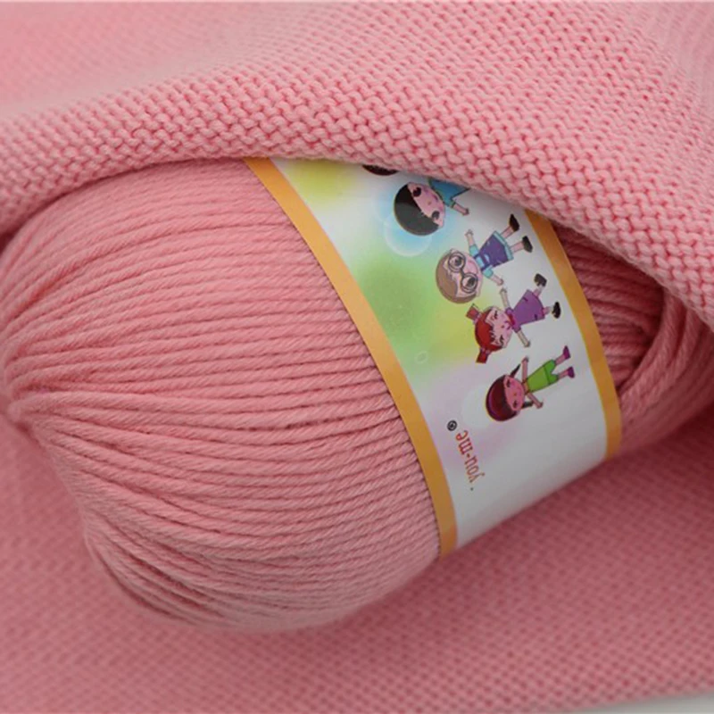 2pcsX50g хлопчатобумажная пряжа анти-пилинг хорошее качество ручная вязка нить для