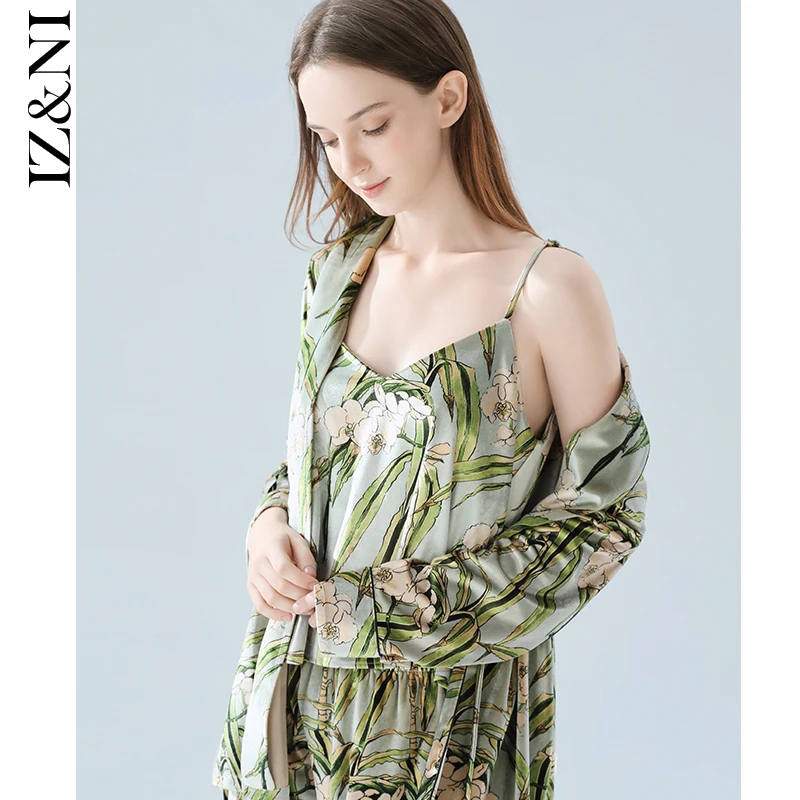 

★2020 pajamas women long sleeve pleuche qiu dong huai Spanish dagger condole household to take three pieces of suits