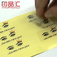 logo custom lashes book stickers transparent pvc stickers adhesive glam and gorgeous lashes box labels 50pcspack