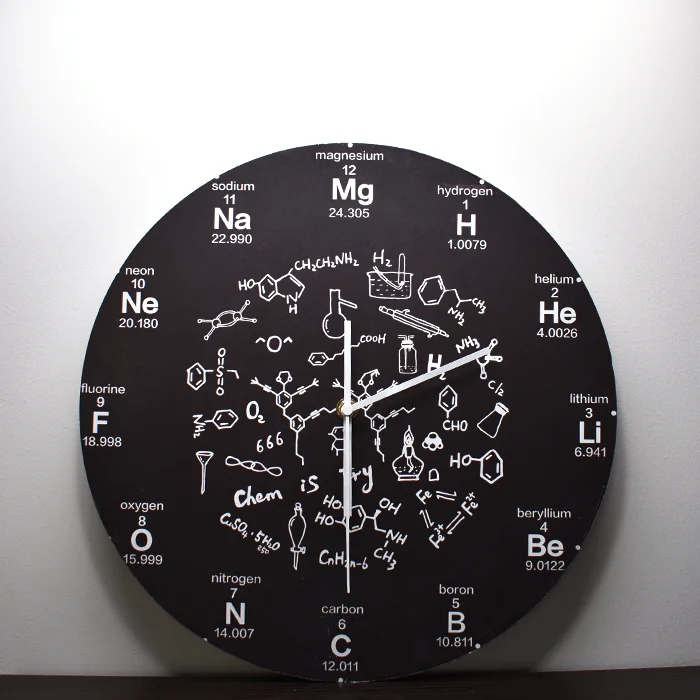 Креативные настенные часы в скандинавском стиле деревянные круглые для гостиной