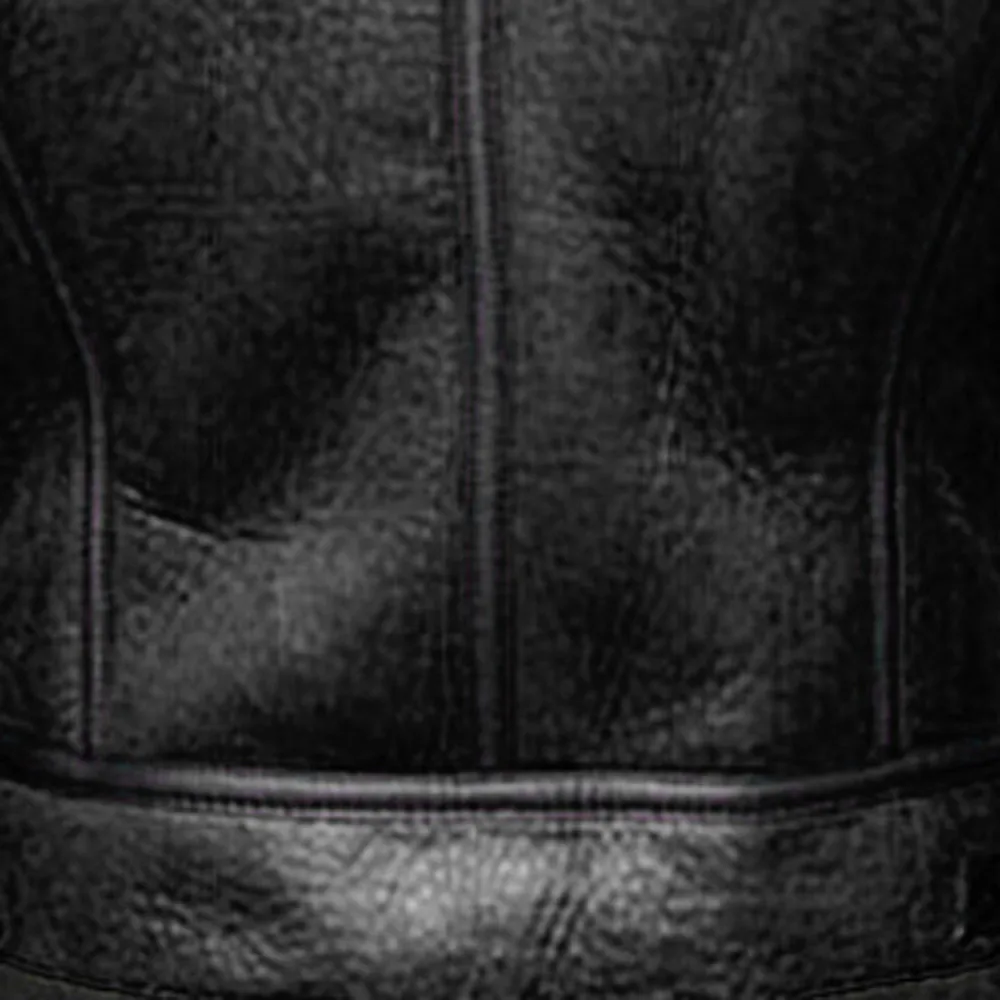 

Men Autumn Winter Highneck Warm Jacket Fur Liner Lapel Leather Buttons Jacket Zipper High-quality Outwear Top Coat