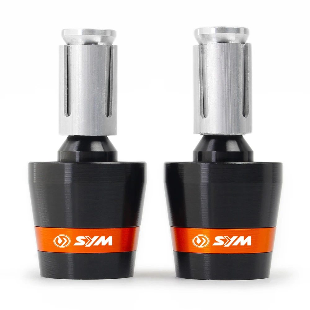 Orange Высокое качество мотоцикла CNC руль ручки руля концы крышки слайдер Для SYM CRUISYM150 180 300 CRUISYM GTS 300 300i - Цвет: Orange