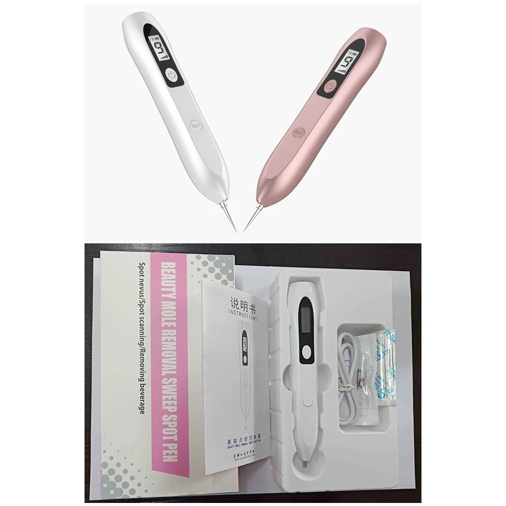 

LCD Laser Plasma Pen Mole Freckle Removal Beauty Machine Blemish Wart Dark Spot Skin Tag Remover Tool 9 Level With LED Lighting