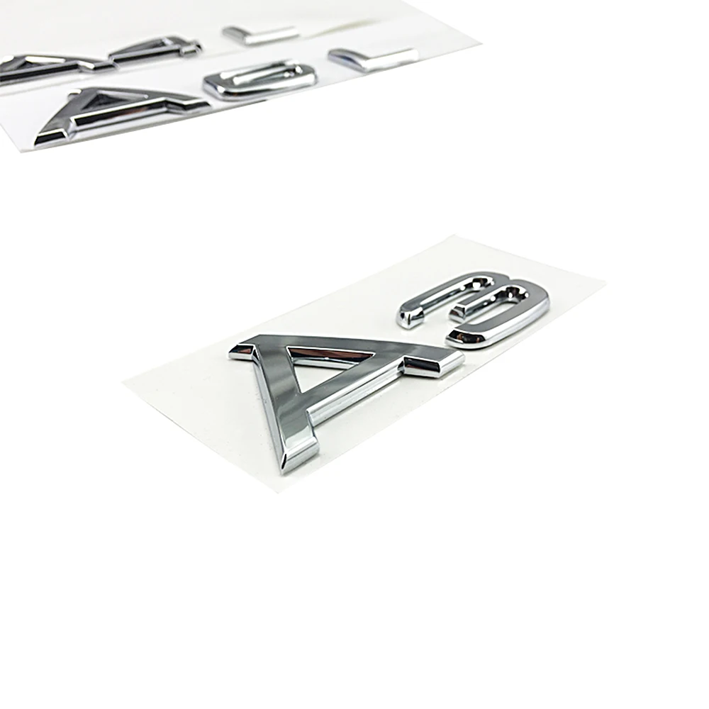 Металлический багажник автомобиля A3 A6 A6L A8L надпись эмблема логотип наклейка для