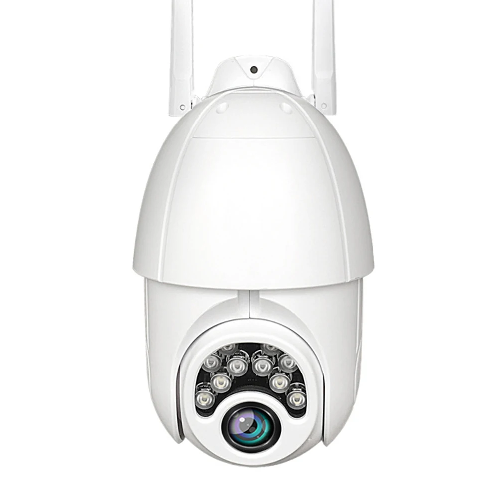 Wi Fi Pan Camera видеокамера AP 10LED с узором две антенны IP66 вращение приложения на улице
