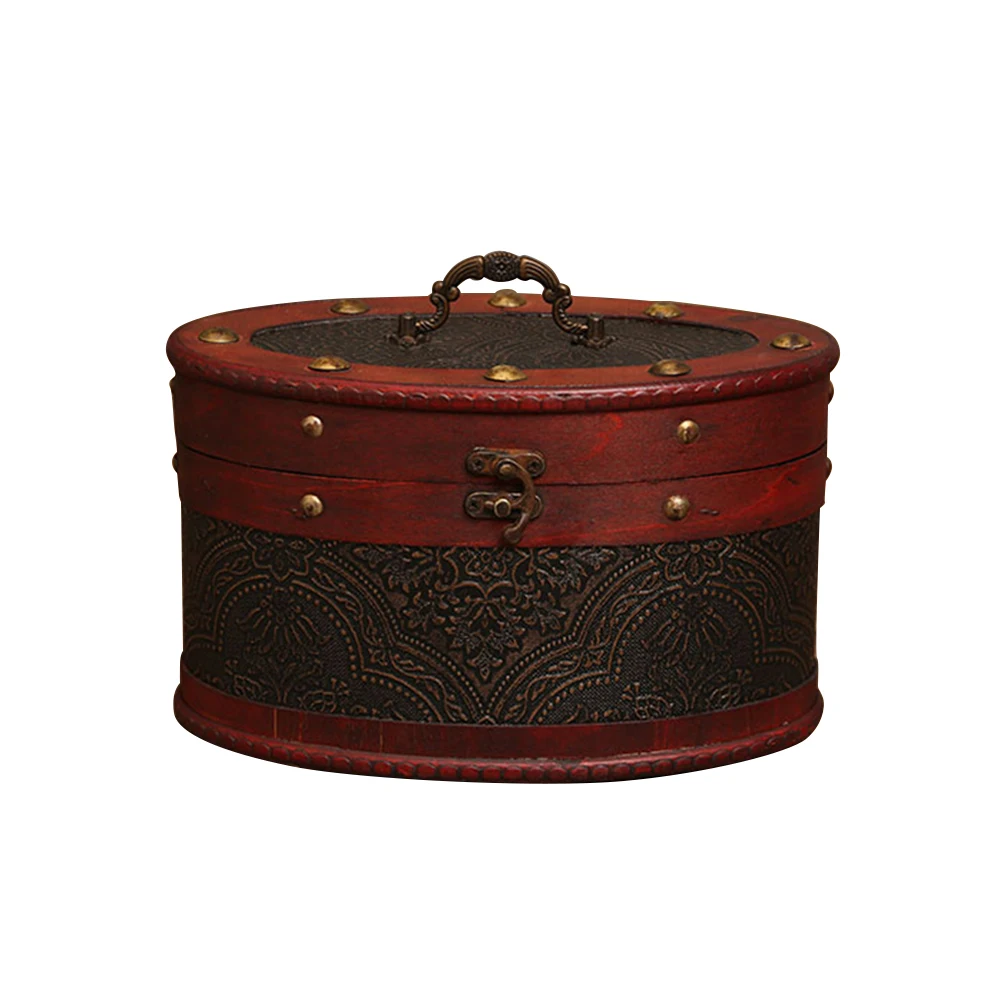 Деликатный старинный китайский стиль овальная коробка для хранения чайных