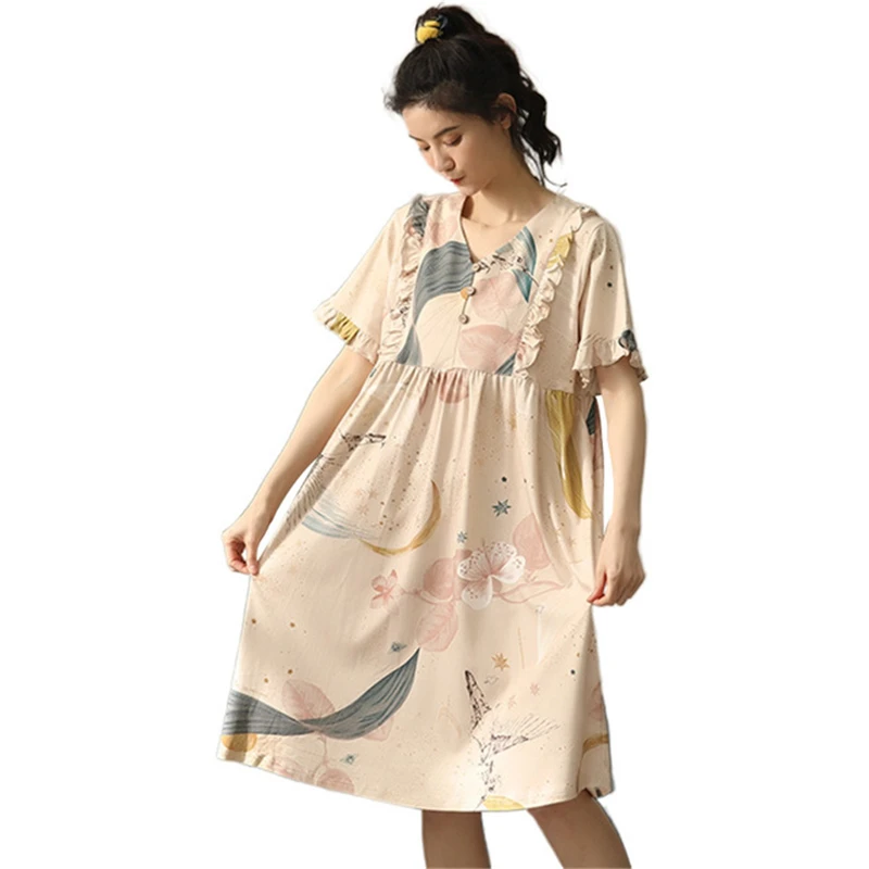 Домашняя одежда с v образным вырезом сексуальная соблазнительная ночная рубашка