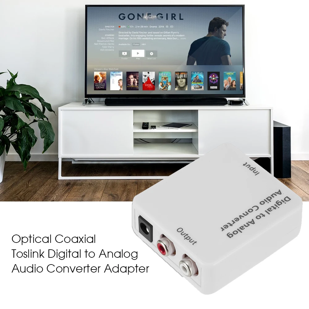 RCA цифровой в аналоговый аудио конвертер адаптер Горячая Распродажа Цифровой