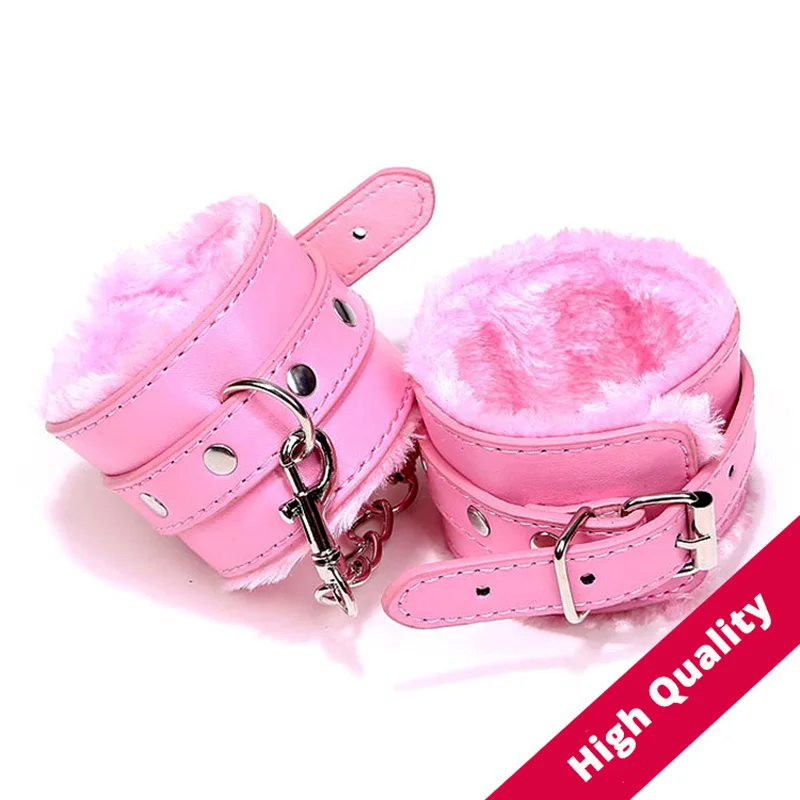High quality PU leather cosplay plush fantazi Handcuffs for adult Gags &amp Practical Jokes toy fantezi Costume coser | Игрушки и хобби