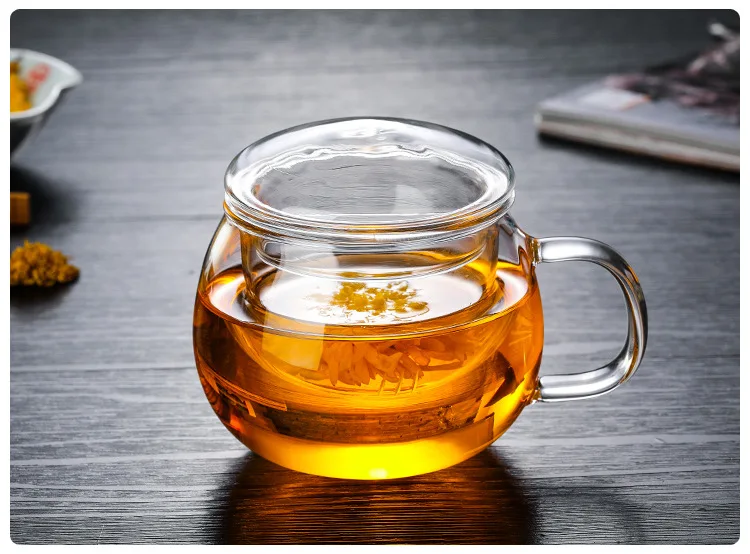 

Round fun set cup tea home filter water office transparent making gift