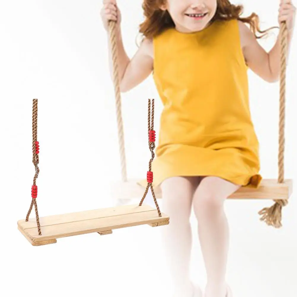 Деревянные веревочные качели регулируемые подшипники 150 кг деревянные плоские
