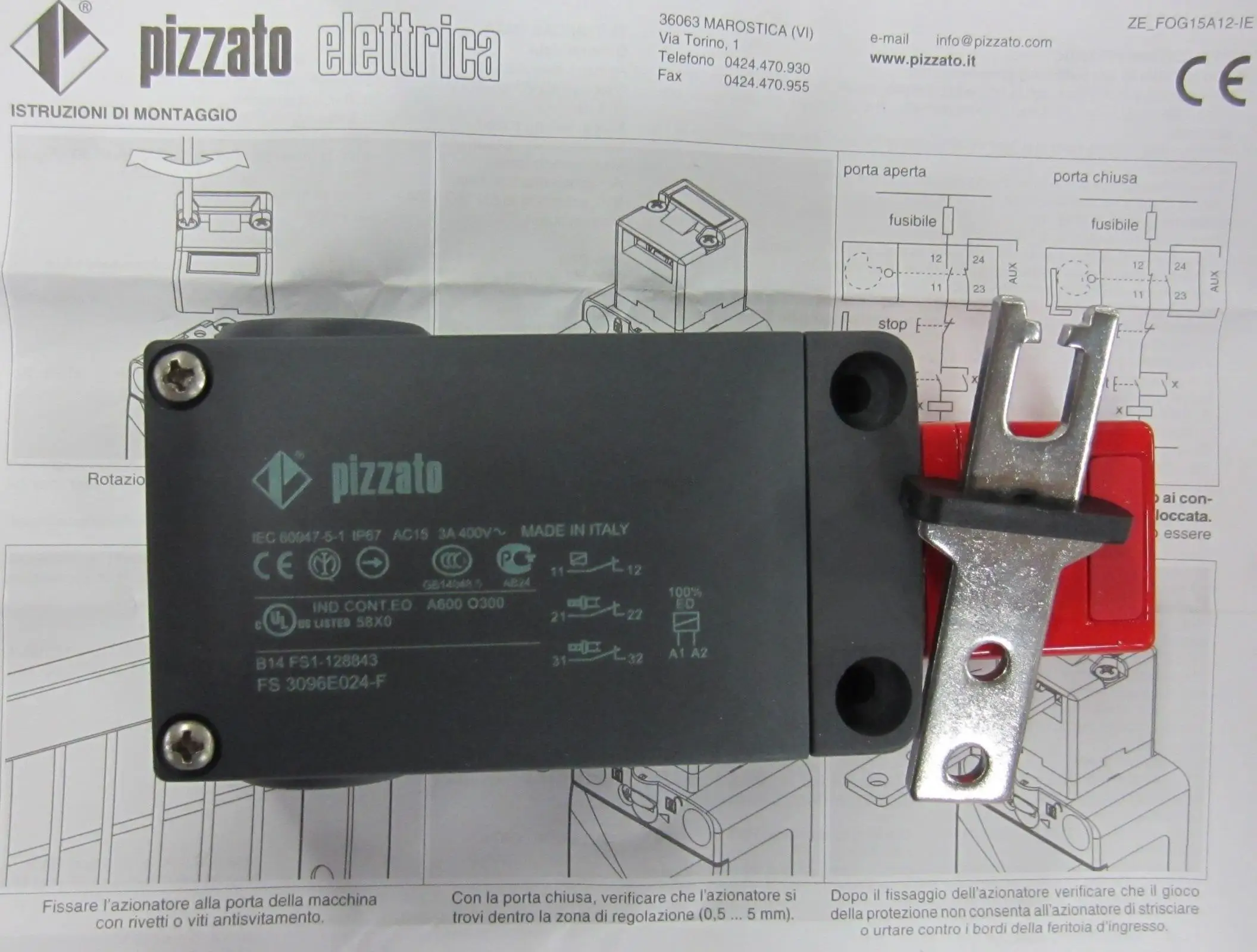 

Fs2896e024-f, Италия, выключатель безопасности, fs2896e024-m2 FS 2896e024