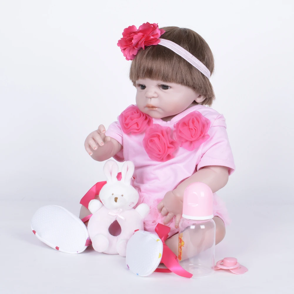 22 дюйма новый стиль силиконовые куклы полностью Bebe Reborn реалистичные принцессы