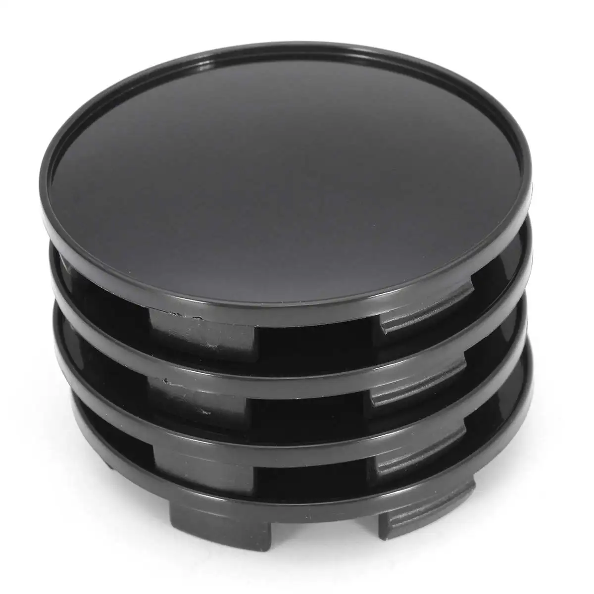 Hot Sale 4 Pcs a set 68mm Universal Black Car Wheel Center Hub Caps Covers Set No Logo TW |