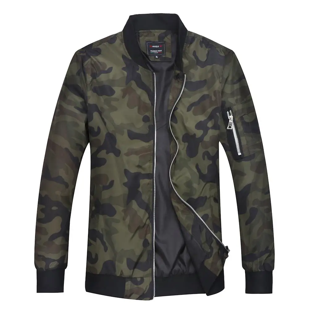 Брендовая мужская куртка бомбер модная камуфляжная армейская тактическая на