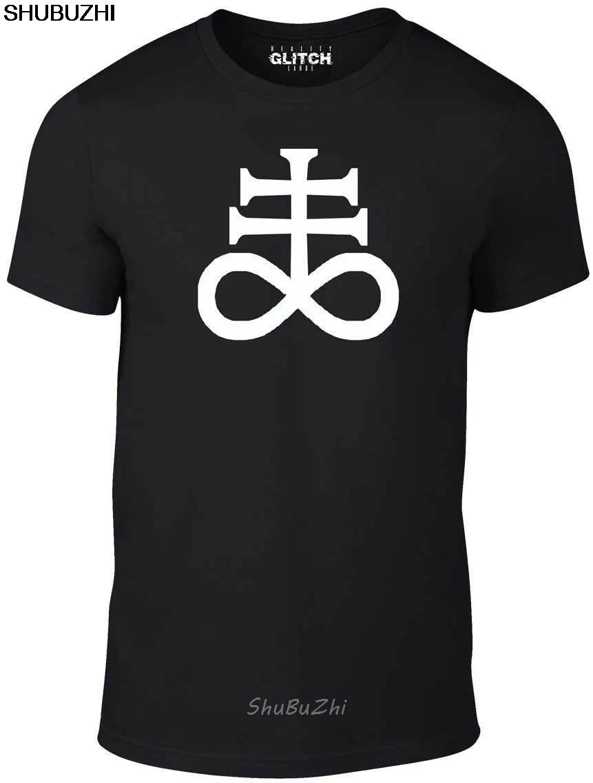 Satanic Cross T-Shirt- Funny t shirt Satan retro devil bible anti christ witch summer o neck tee drop shipping cheap sbz3203 | Мужская